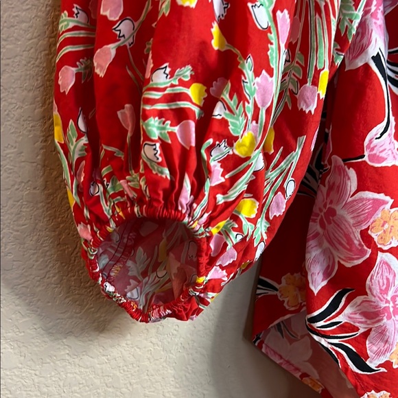 Free People Sz Medium Gardenia Floral Off The Shoulder Tunic Dress MSRP: $128 - Picture 6 of 13